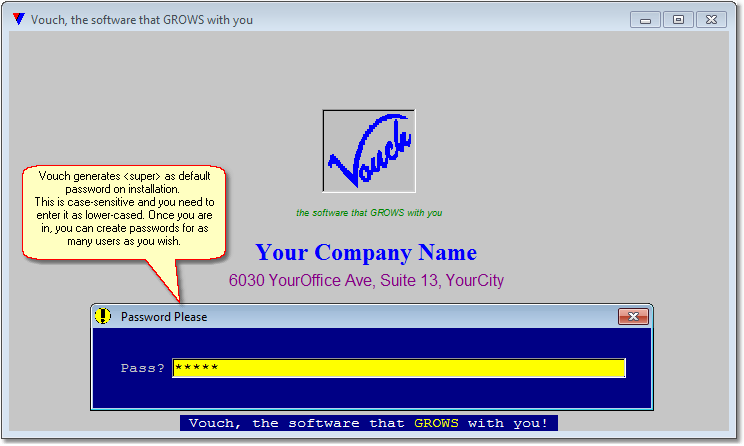 And the password And the password